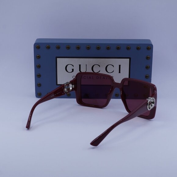 Gucci GG1692S 005 Square Sunglasses - Burgundy main image 11